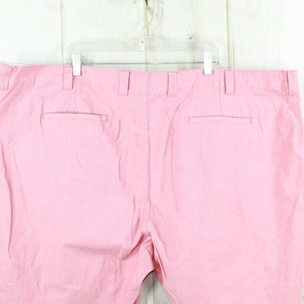 True Nation Plus Size Pink Salmon Cotton Flat-Front Pocket Short Size 56 - Picture 6 of 8